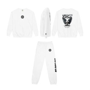 Limitless Mode Tracksuit (Sweatshirt + Joggers) White